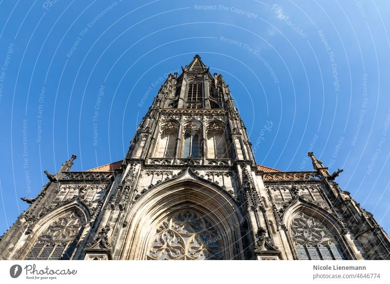 lambertikirche in münster Lambertikirche Kirche Münster Großstadt Architektur westfalen Markt nordhrein Nordrhein-Westfalen Deutschland Denkmal Sehenswürdigkeit