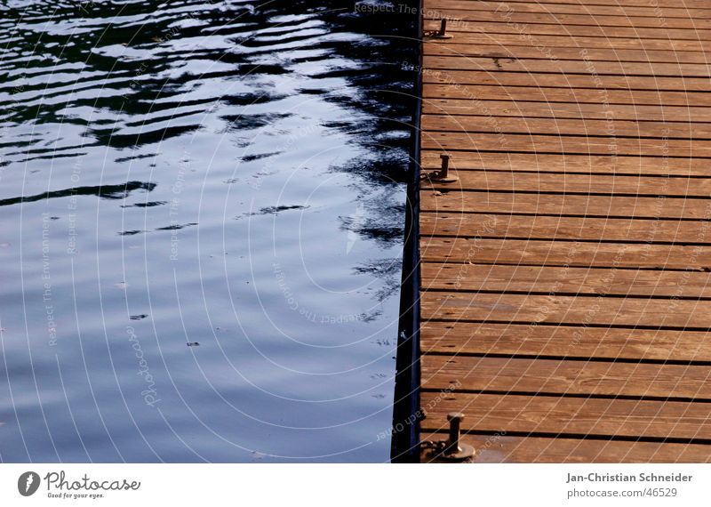 Bootssteg Wellen Holz Wasserfahrzeug Steg See Himmel Holzbrett Schraube