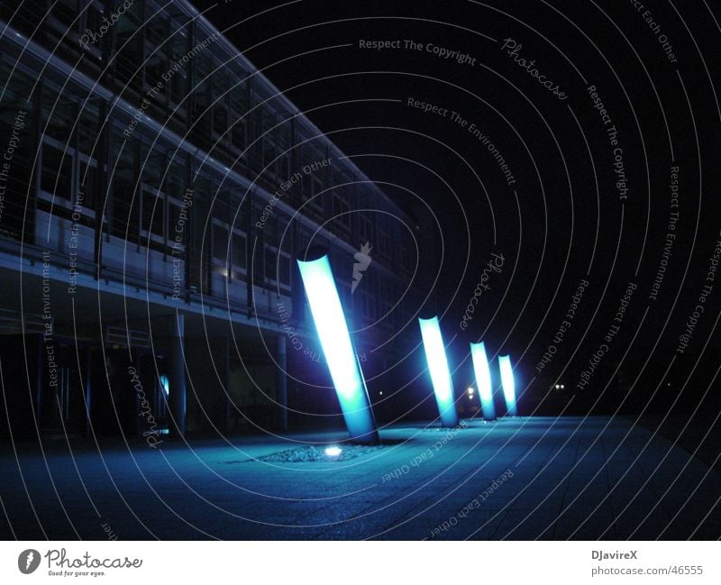 Lichtspiel Langzeitbelichtung Energiewirtschaft Architektur