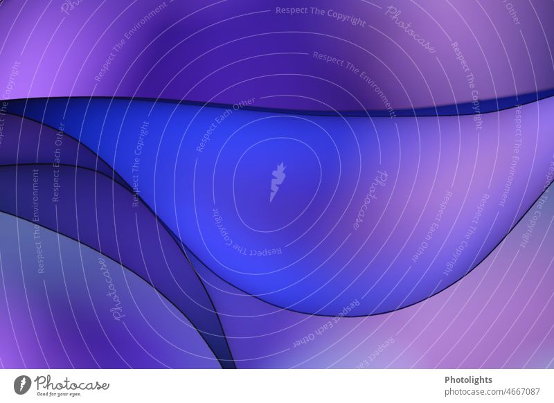 Geschwungene Linien auf blau violetten Hintergrund Grafische Darstellung Licht Zeichen Geometrie Design Hintergrundbild Grafik u. Illustration graphisch