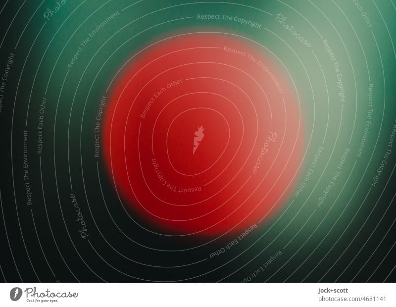 großer diffuser roter Punkt Signal Streulicht Warnung Kunstlicht Reaktionen u. Effekte Bokeh Strukturen & Formen abstrakt Unschärfe Lichtspiel leuchten