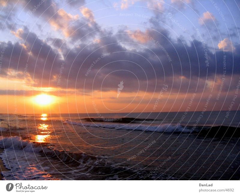 Morgen am Meer Spanien Sonnenaufgang Strand Europa Mittelmeer Wasser spain sunrise water Sand