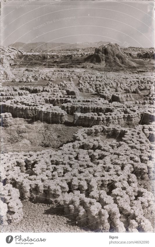 afrika die vulkanische depression von dallol Vulkan wüst Lava See Salz in der Ferne Dallol Magma hydrothermal Danakil Äthiopien Depression Säure Angst Schwefel