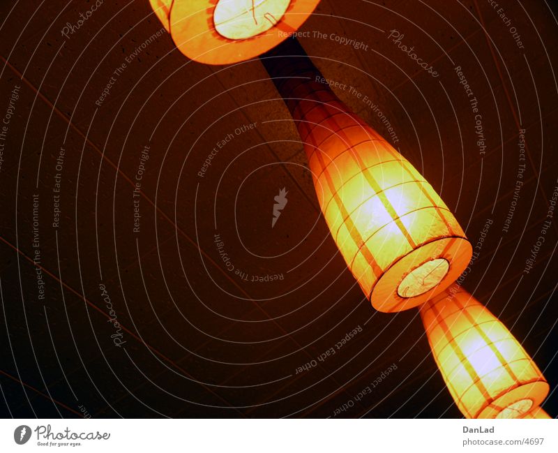 Lampen Laterne fließen Thai Asien Fototechnik Decke Lampion