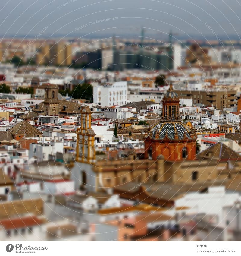 Iglesia de Santa Cruz ... Ferien & Urlaub & Reisen Tourismus Städtereise Sevilla Andalusien Spanien Stadt Stadtzentrum Altstadt Haus Kirche Sehenswürdigkeit alt