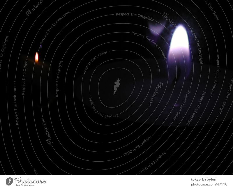 Teelicht Kerzenflamme Reflexion & Spiegelung Kerzenschein Flamme candles