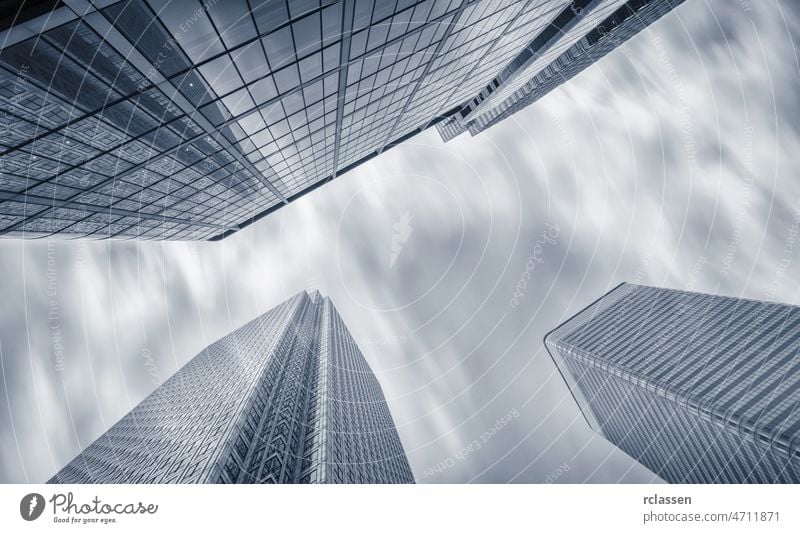 Finanzviertel Canary Wharf in London Appartement Architektur Bank Business Büro Bürogebäude Stadtzentrum Gebäude urban Großstadt Wolkenkratzer Hochhauskomplex