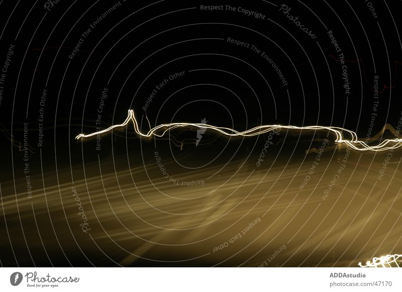 lightfaden Langzeitbelichtung Autofahren Leitfaden Unschärfe reiter der nacht
