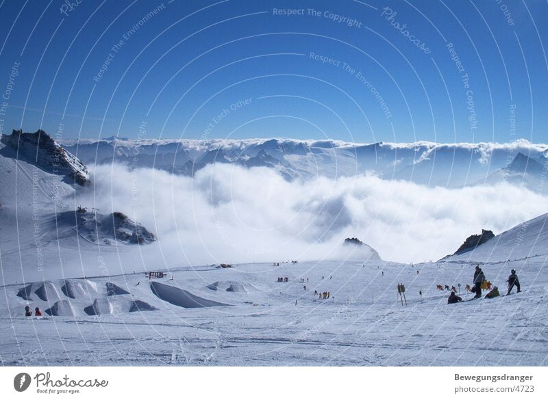 snow on the mountains weiß Berge u. Gebirge Schnee Alpen Graffiti