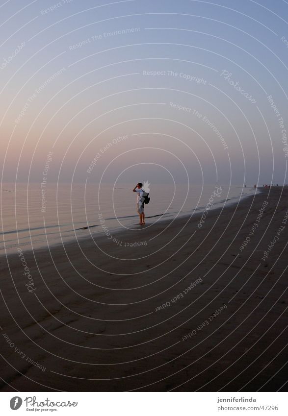 blick ans ende der welt Sonnenuntergang Strand Pastellton Einsamkeit Hoffnung Aussicht ruhig Erholung Nordsee Ferne