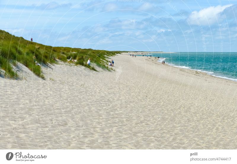 Weststrand at Sylt weststrand beach north frisia north frisian islands germany sand dune northern germany schleswig-holstein north sea ocean summer coast