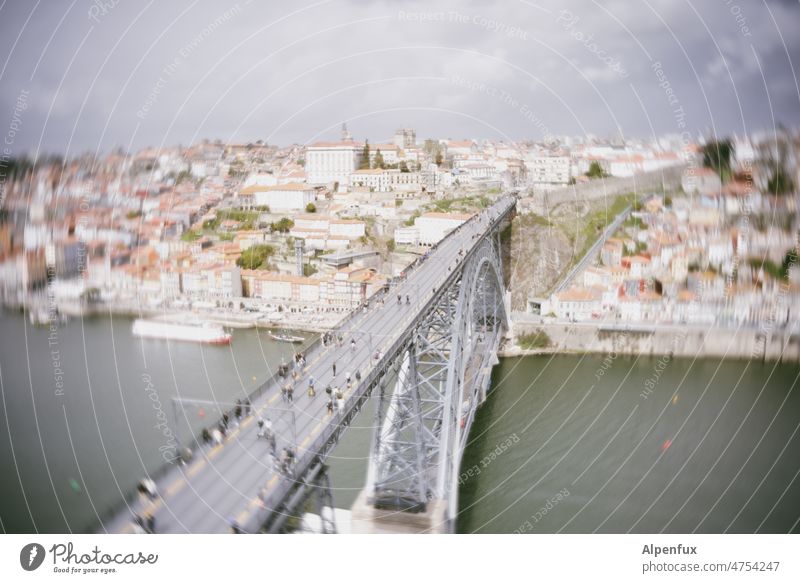 für Überläufer Touristik Panorama (Aussicht) Ansicht Menschen urban alt Urlaub Europa Douro Portugal historisch überbrückung überbrücken Brücken schlagen