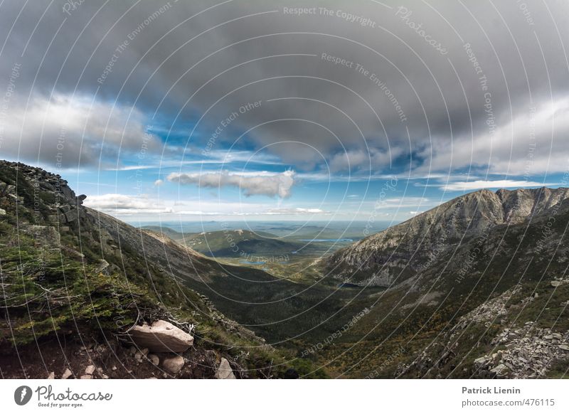 Wide World Umwelt Natur Landschaft Urelemente Luft Himmel Wolken Herbst Klima Wetter Schönes Wetter Wind Pflanze Baum Wald Felsen Berge u. Gebirge Gipfel