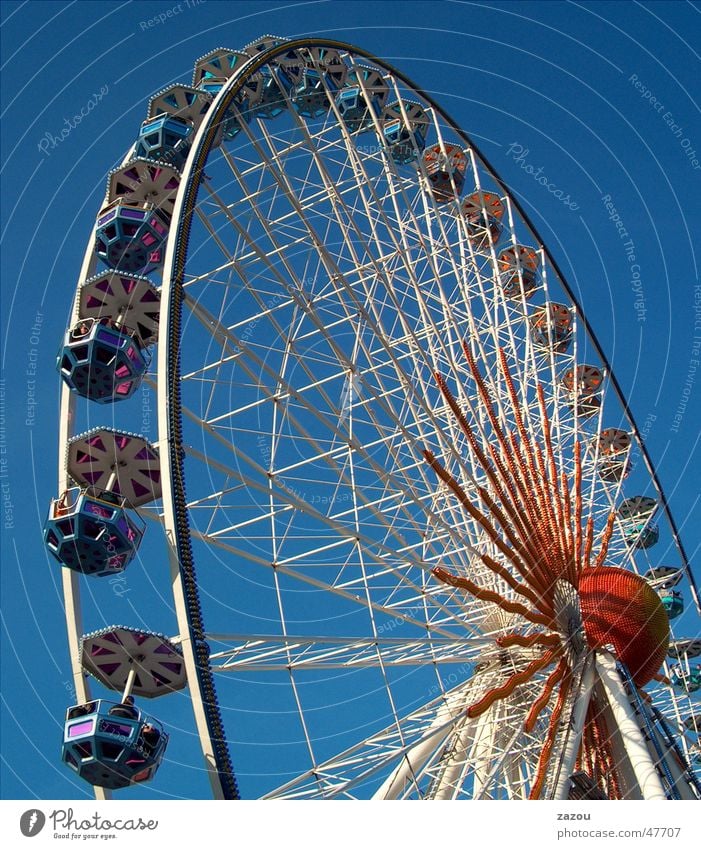 Riesenrad Jahrmarkt Oktoberfest Freizeit & Hobby Feste & Feiern maimarkt Freude Erholung