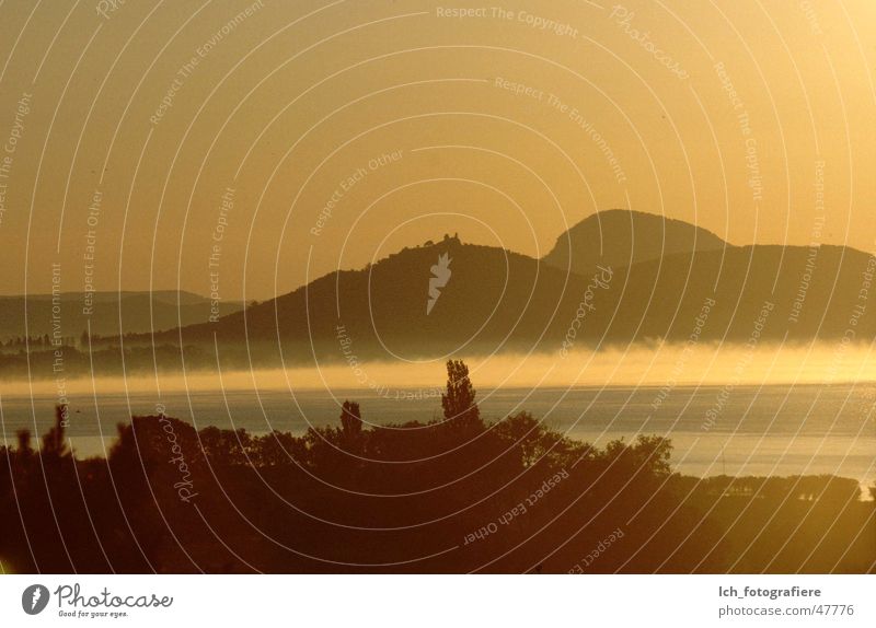 Creamy Balaton Plattensee Szigliget Szépkiláto Balatongyörök Nordufer Sonnenaufgang Badacsony Ungar