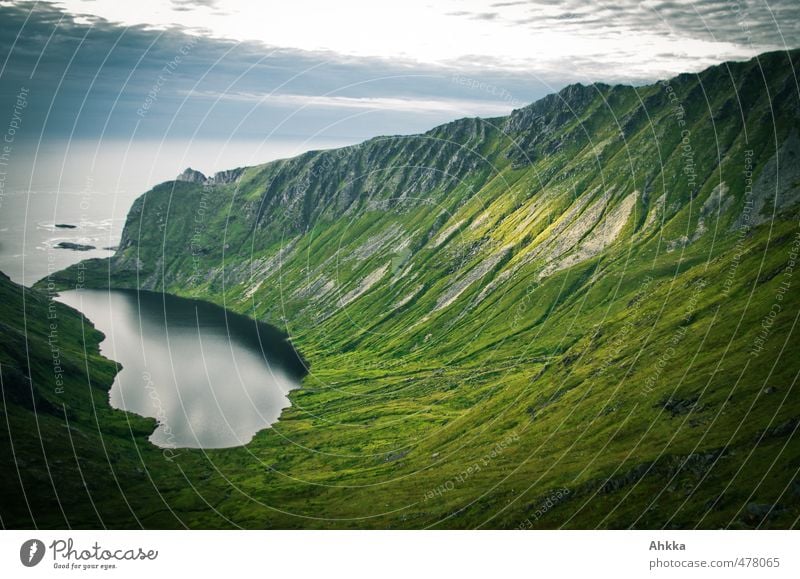 Lofoten XVI exotisch Meditation Ferien & Urlaub & Reisen Abenteuer Ferne Freiheit Expedition Berge u. Gebirge wandern Natur Landschaft Bucht Meer wählen Denken