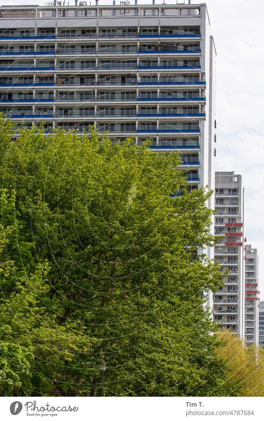 Hochhäuser in Berlin Mitte Leipziger Straße Berlin-Mitte Stadt Architektur Hauptstadt Stadtzentrum Hochhaus Tag Großstadt Deutschland Menschenleer Außenaufnahme