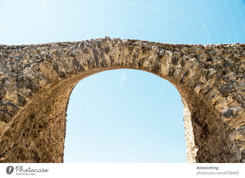 Torbogen, Paestum Kampanien alt Antike Altertum Steine Tempel Historisch Geschichte Italien Bogen griechisch historisch Tourismus Außenaufnahme Architektur