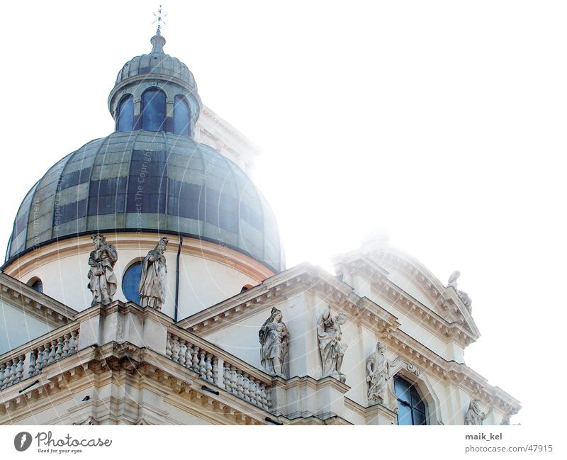 Chiesa di Monte Berico Vicenza Kuppeldach Statue Religion & Glaube Sonne Lampe monte