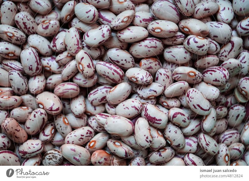 ungekochte rote Bohnen, mediterrane Küche Lebensmittel Gesundheit Gemüse Ackerbau Bestandteil Makro Vegetarier Vegetarisches Essen Rohkost Veganer