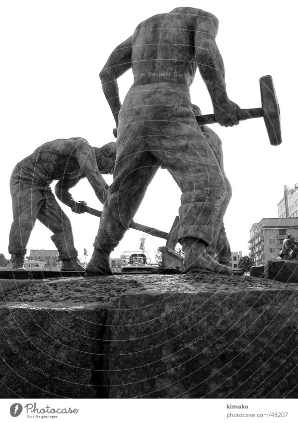 Train workers Denkmal Arbeiter Eisenbahn Mann train Veracruz Mexiko man kimako