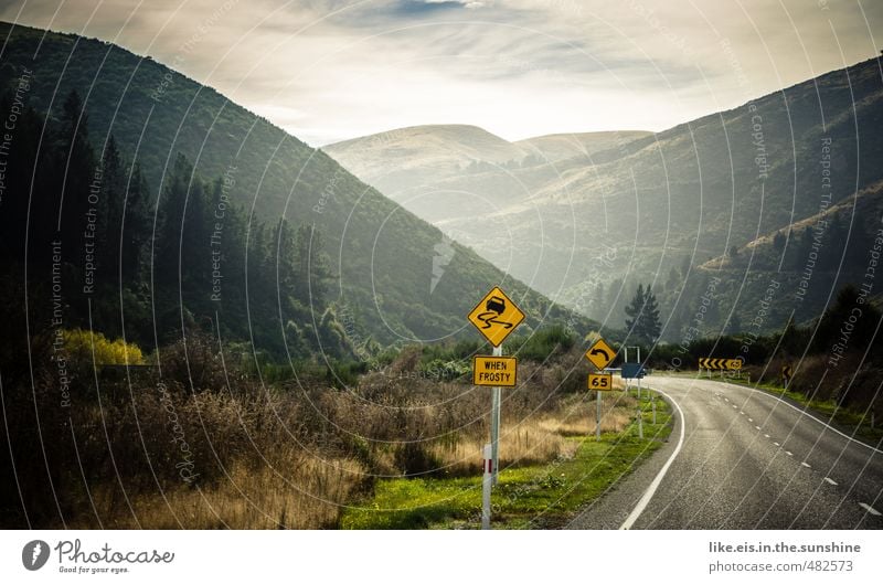 neuseeland tut gut. Ferien & Urlaub & Reisen Tourismus Ausflug Abenteuer Ferne Freiheit Expedition Umwelt Natur Landschaft Verkehrswege Straße PKW