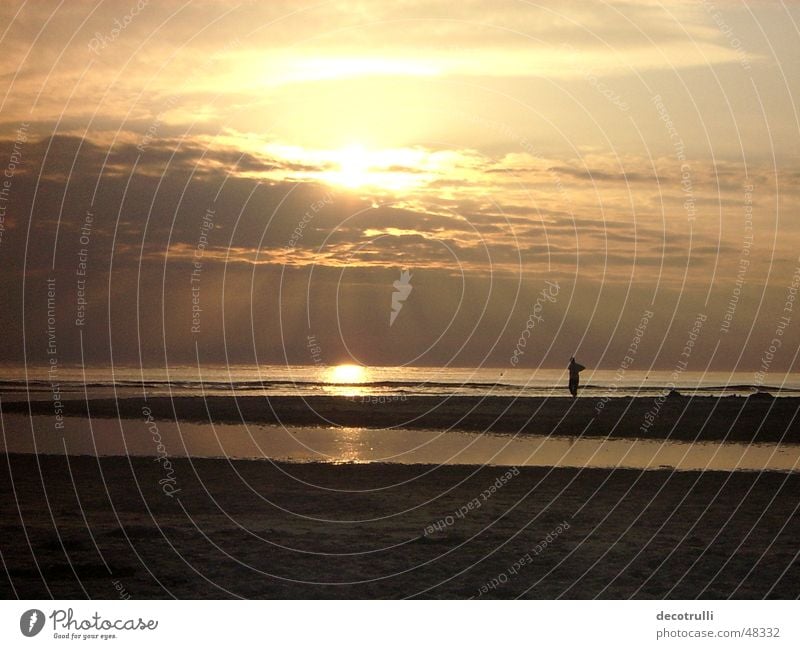 sehnsucht Sonnenuntergang Sehnsucht Ferne ruhig Fernweh Romantik Meer Außenaufnahme Abenddämmerung Natur Freiheit Digitalfotografie