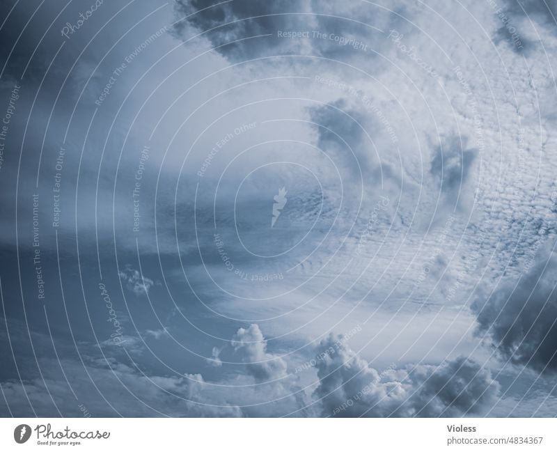 Himmel - luftige Höhen Wolken Atmosphäre Cirrus Cirrocumulus Cirrostratus blau