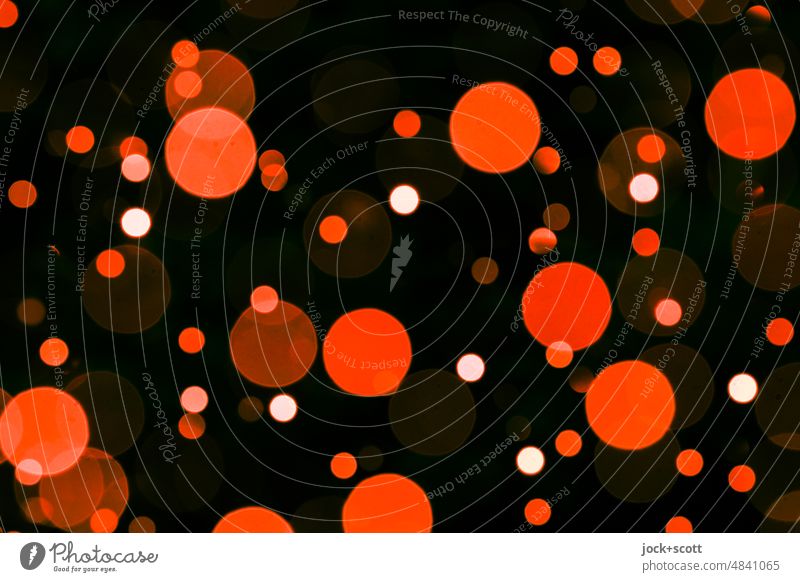 leuchtende Punkte in der Dunkelheit Kreis abstrakt Lichtpunkt Bokeh defokussiert Unschärfe Reaktionen u. Effekte Mehrfachbelichtung Silhouette Illusion