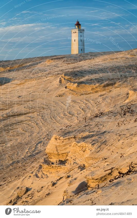 Leuchtturm Rubjerg Knude Fyr Wanderdüne Rubjerg Knude Dänemark Stranddüne Küste Nordsee Sehenswürdigkeit Ferien & Urlaub & Reisen Jütland historisch Sand