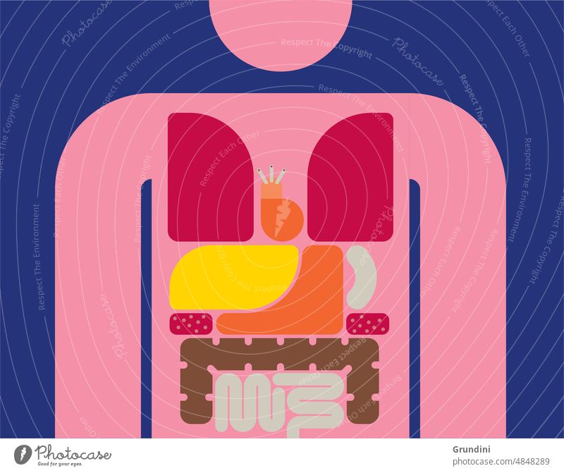 Körper2 Gehirn einfache Grafiken Gesundheit pharma Informationen zur Illustration Infografiken medizinische Ikonen medizinische Illustration menschlicher Körper