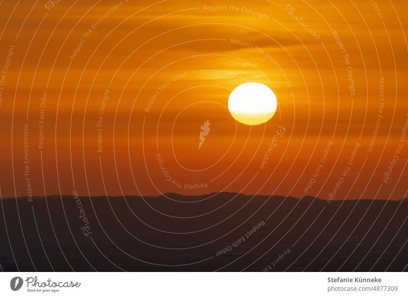 Sonnenuntergang wie im Bilderbuch Schwarzwald Urlaub Ausflug Tourismus Ferien & Urlaub & Reisen Natur Europa Baden-Württemberg Teufelsmühle Weite Ferne Aussicht