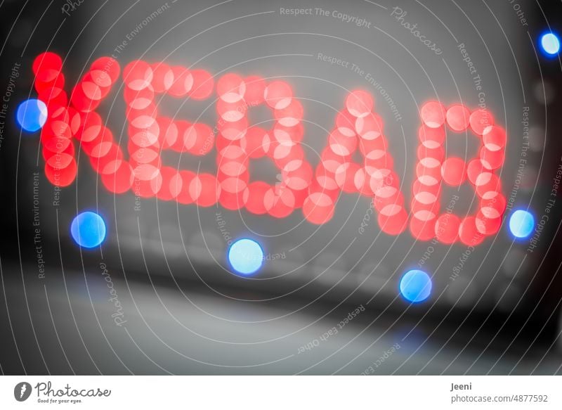 [hansa BER 2022] KEBAB Döner Schrift Fastfood Kebab Imbiss Appetit & Hunger Ernährung Buchstaben leuchten Schriftzeichen Leuchtreklame Usertreffen Berlin