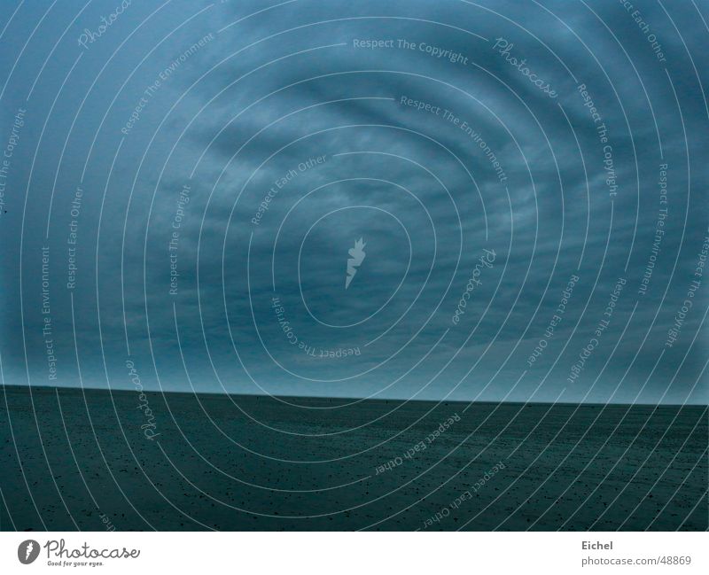 Watthimmel Wattenmeer Ebbe Horizont Einsamkeit ruhig Dämmerung Außenaufnahme Natur Himmel Nordsee Deutschland Ferne