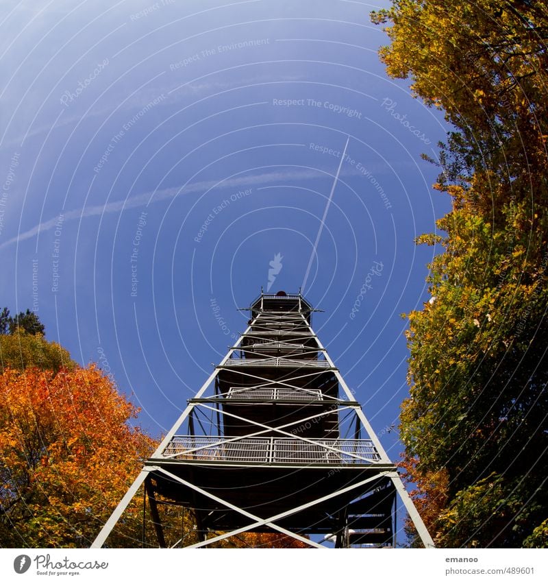 Rosskopfturm Ferien & Urlaub & Reisen Tourismus Ausflug Berge u. Gebirge wandern Natur Landschaft Luft Himmel Herbst Baum Park Wald Gipfel Turm Architektur