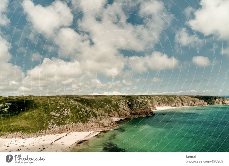 Heiter bis wolkig Ferien & Urlaub & Reisen Tourismus Ausflug Ferne Freiheit Sommerurlaub Meer wandern Umwelt Natur Landschaft Urelemente Sand Wasser Himmel