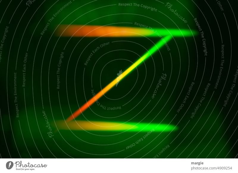 Z  Buchstabe, Symbol, Zeichen als Lichterscheinung leuchten Schriftzeichen Buchstaben Farbfoto Schilder & Markierungen Typographie Kommunikation Nahaufnahme