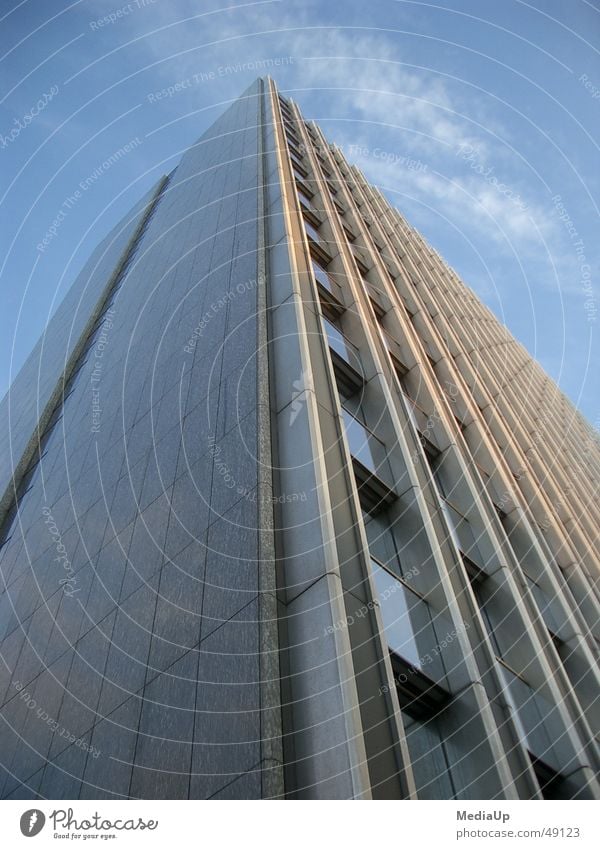 Big-Business Hochhaus Ladengeschäft Gebäude Fenster Fassade Bürogebäude Etage Kapitalwirtschaft Arbeit & Erwerbstätigkeit Himmel Baustelle Düsseldorf financial