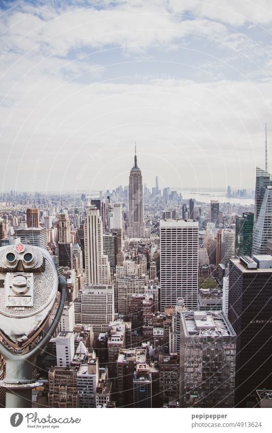 New York mit Blick auf das Empire State Building New York City Hochhaus Manhattan Stadt USA Skyline Amerika skyline New York State manhattan wahrzeichen