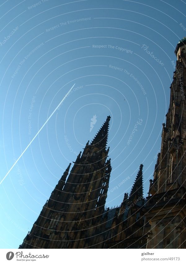 abflug Abdeckung Himmel Flugzeug sky church Religion & Glaube blau