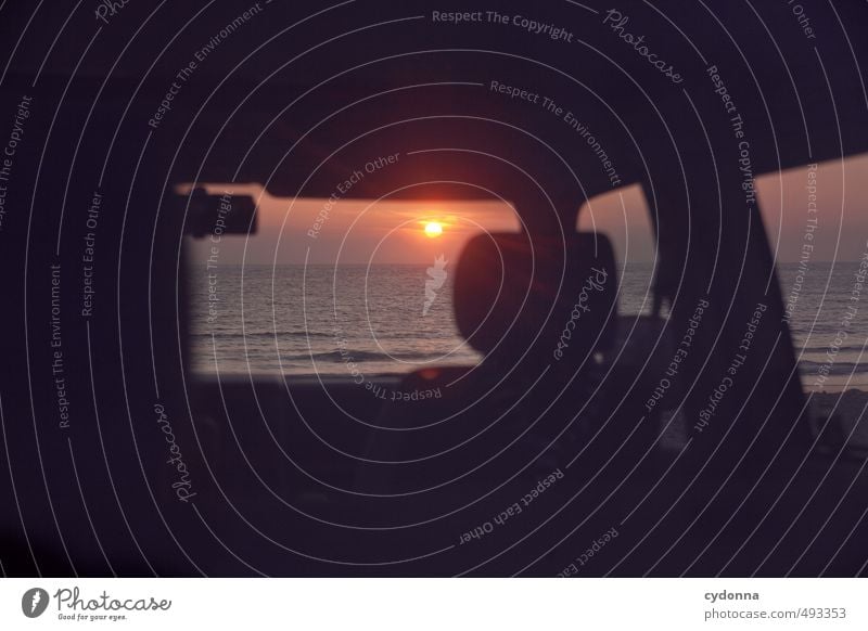 Bis zum Meer Lifestyle Erholung ruhig Ferien & Urlaub & Reisen Ausflug Abenteuer Ferne Freiheit Sommerurlaub Natur Wasser Sonnenaufgang Sonnenuntergang Wellen