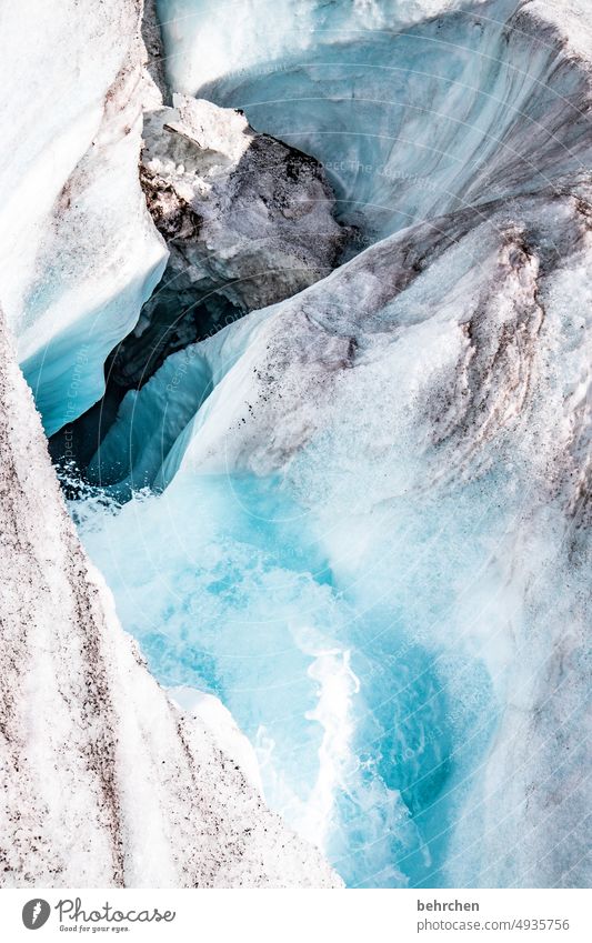 wasserrutsche Wasser Icefields Parkway Alberta fantastisch besonders Ferien & Urlaub & Reisen Außenaufnahme Natur Rocky Mountains Farbfoto Nordamerika