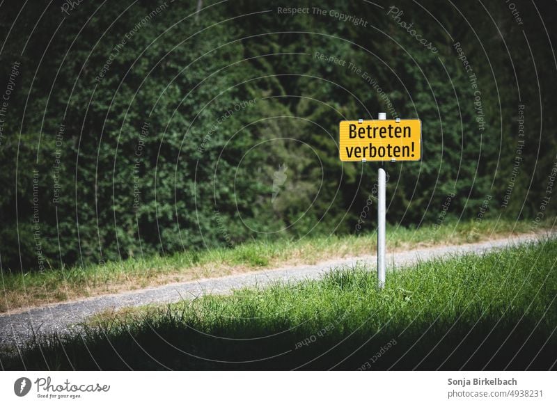 Dont disturb Schild Betreten verboten Wald Weg Grün Umwelt Natur Verbot Zutritt verboten Verbotsschild Schilder & Markierungen Hinweisschild Verbote Sicherheit