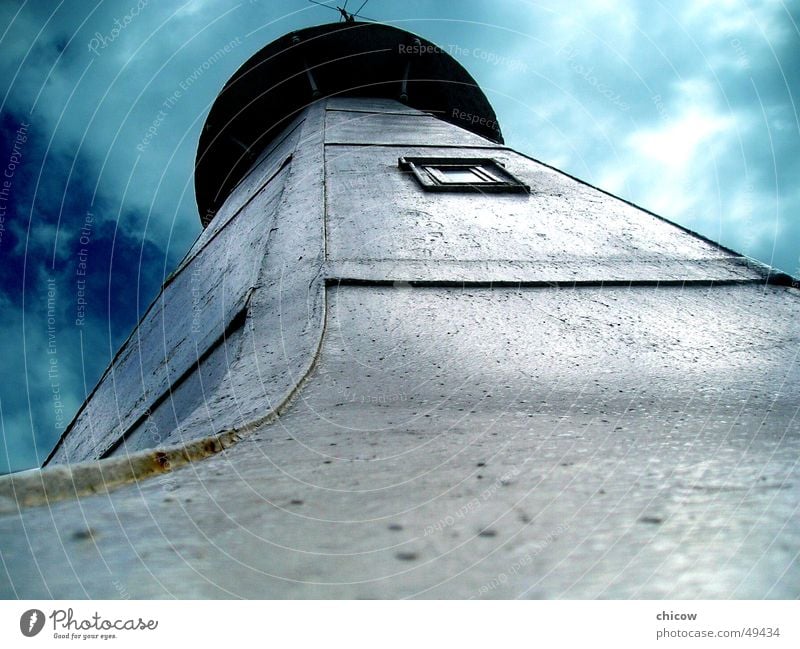 Lighthouse of Santa Luzia Himmel lighthouse sky blue santa suzia angle perspective