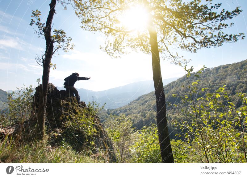 let´s go west Freizeit & Hobby Mensch maskulin Mann Erwachsene 1 30-45 Jahre Umwelt Natur Landschaft Pflanze Tier Luft Himmel Sonne Sonnenlicht Schönes Wetter