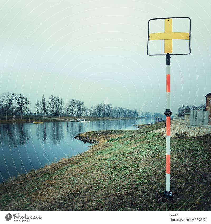 Ostkreuz Landkreis Wittenberg Sachsen-Anhalt Ostdeutschland Elbe Fluss Flussufer Panorama (Aussicht) Menschenleer Außenaufnahme Landschaft Natur Umwelt