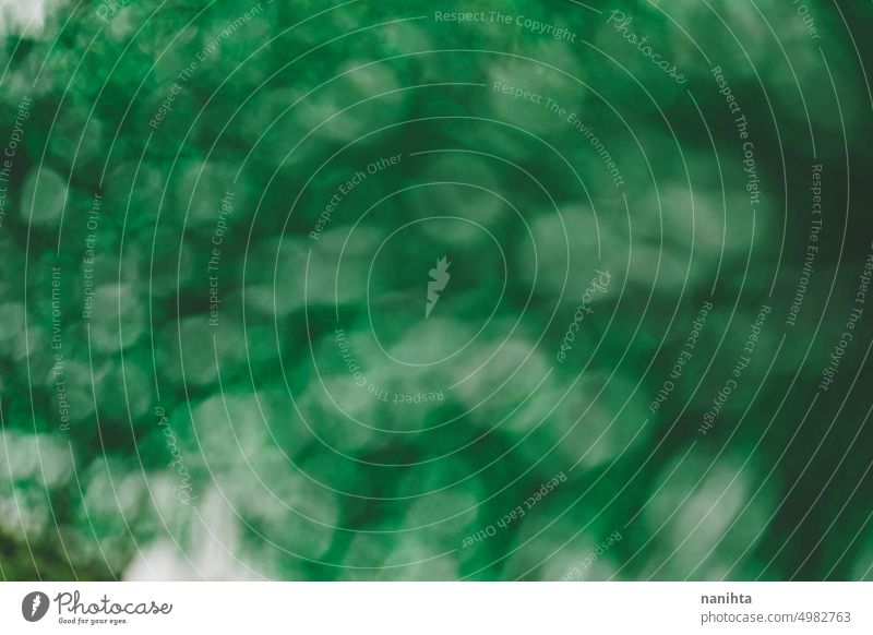 Abstrakter Bokeh-Hintergrund eines Weihnachtsbaums Weihnachten verschneite Baum Makro abschließen Lichter abstrakt Tapete natürlich wirklich Vorabend organisch