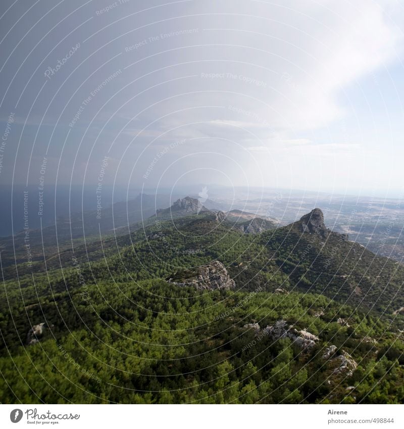 Schöpfung dritter Tag 2.0 Ferien & Urlaub & Reisen Ausflug Ferne Freiheit Berge u. Gebirge Natur Landschaft Urelemente Luft Wasser Himmel Wolken Horizont Wald