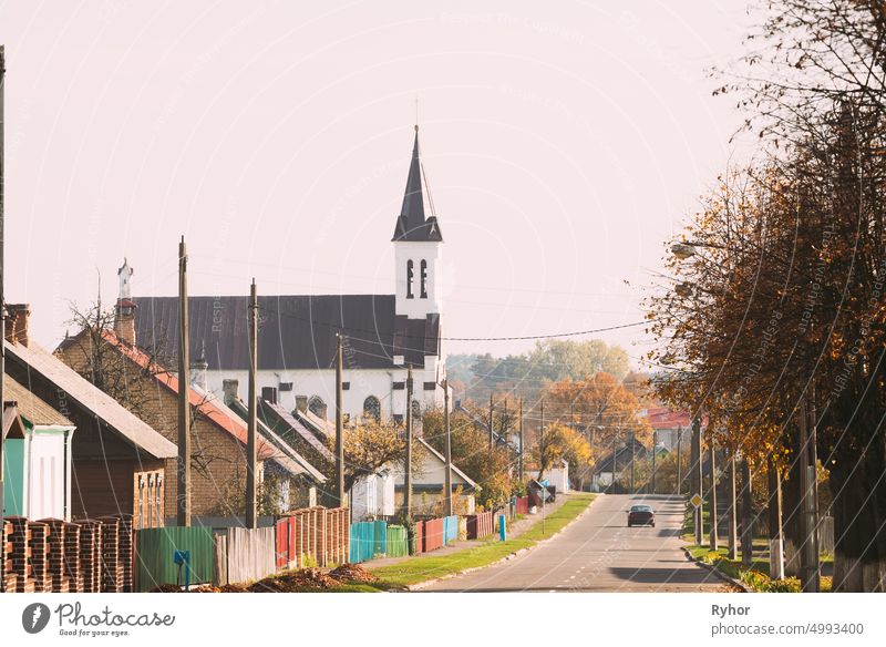 Kosava, Weißrussland. Kirche der Heiligen Dreifaltigkeit. Historisches Wahrzeichen und Erbe Region Brest Brestskaja oblast Bezirk Ivatsevichy Kossowo