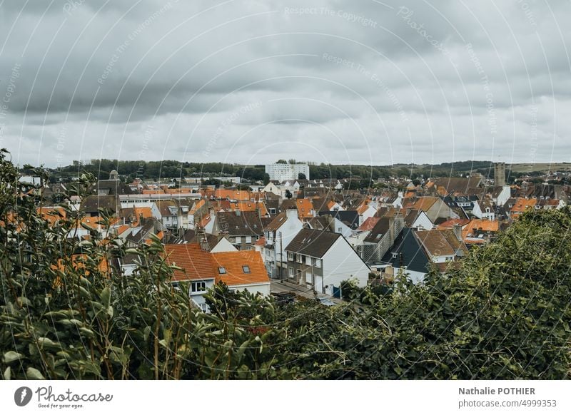 Stadtbild von oben - Europäische Stadt Großstadt Häuser Architektur Tourismus Landschaft Ansicht Europa urban reisen Himmel Europäer Frankreich Wahrzeichen